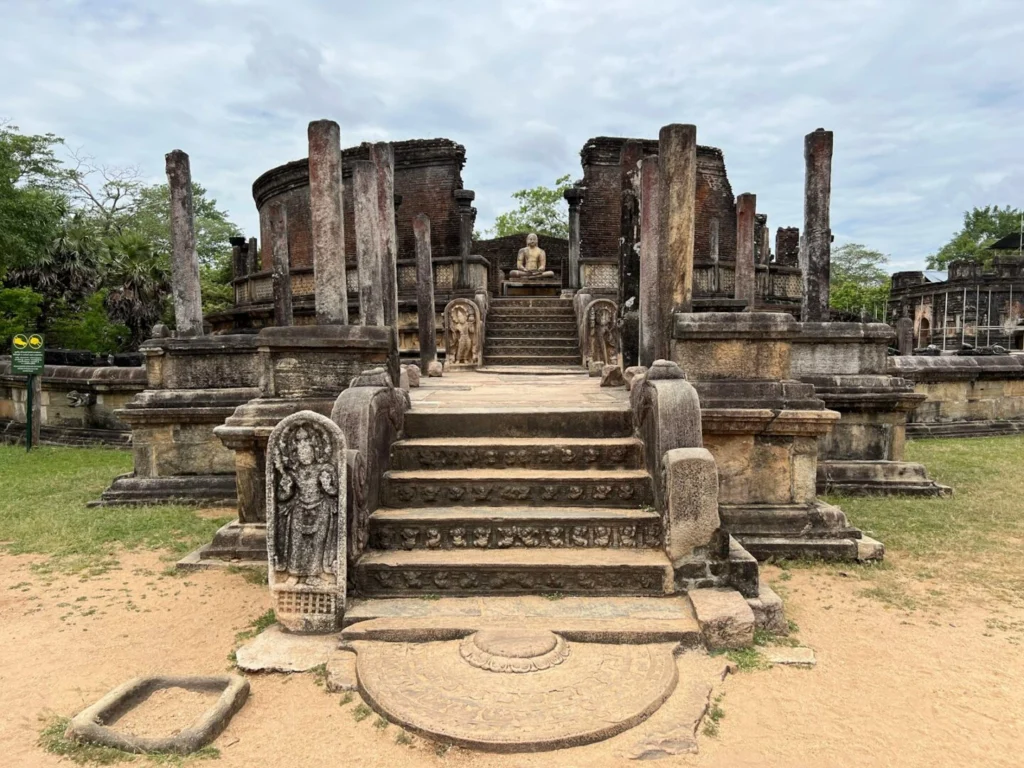 A group of steps leading up to a building