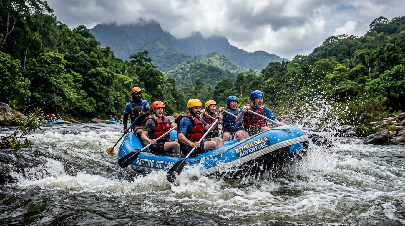 sri lanka water sports kitulgala white water rafting rapids adventure