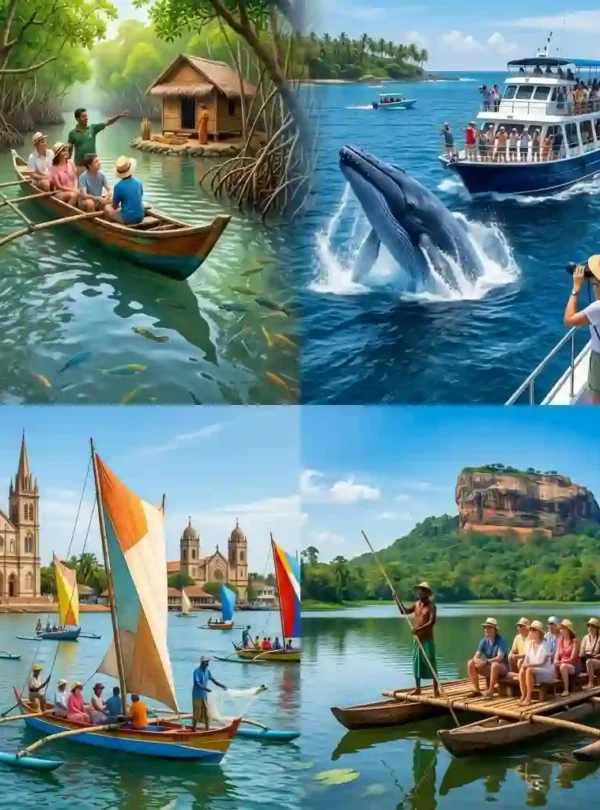 Negombo lagoon boat tour Sri Lanka CeyGlow Tours